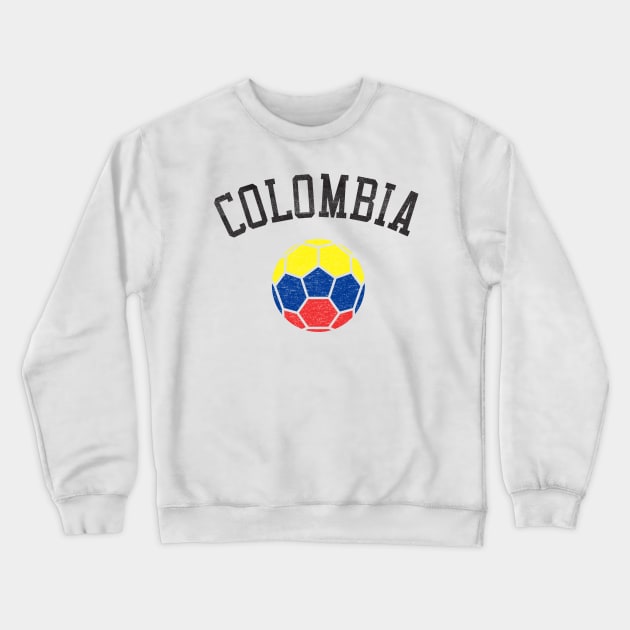 Colombia Soccer Team Heritage Flag Crewneck Sweatshirt by ryanjaycruz